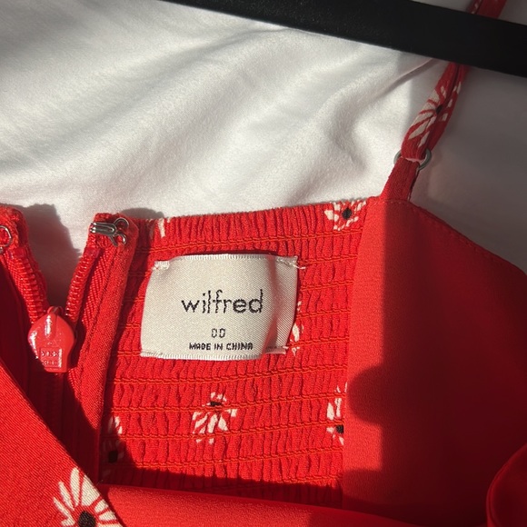 Aritzia Red Floral Mini Dress - Picture 12 of 14